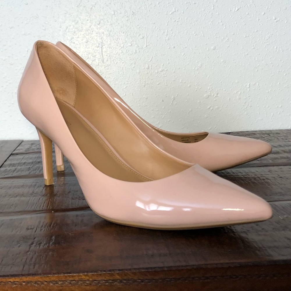 Calvin Klein Dusty Pink Patent Gayle Pump Size 8
